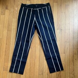 NWOT Tommy Hilfiger Navy Blue/White Striped Dress Pants